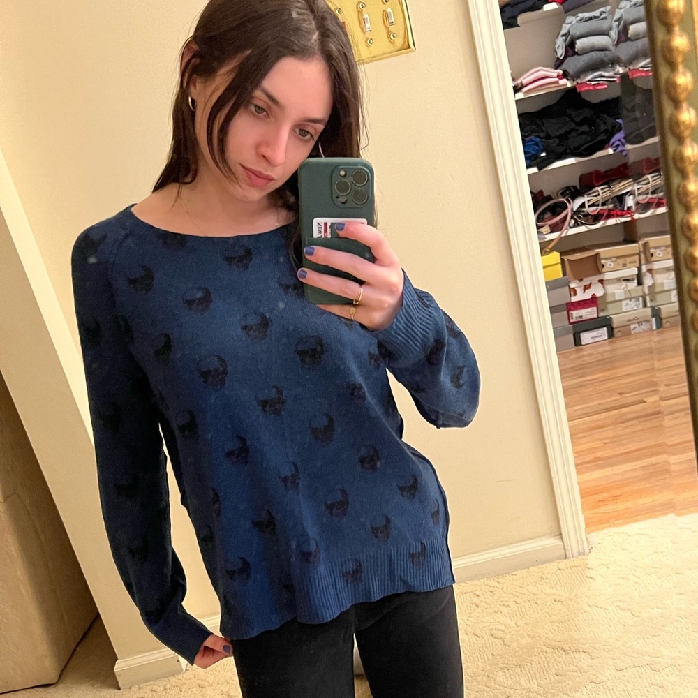 360 cashmere skull sweater